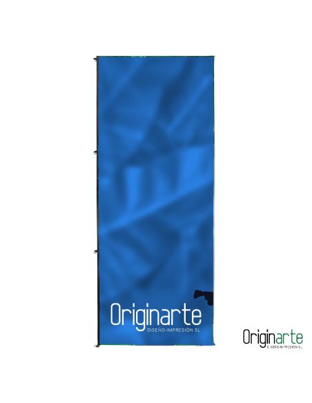 Banderola para mástil sin brazo saliente de 120 × 400 cm