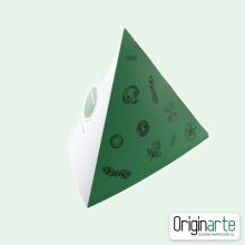 Pirámide de mesa de 3 caras pequeña personalizada