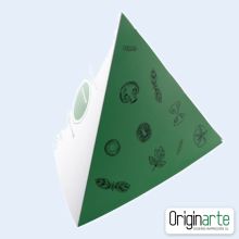Pirámide de mesa de 3 caras grande personalizada