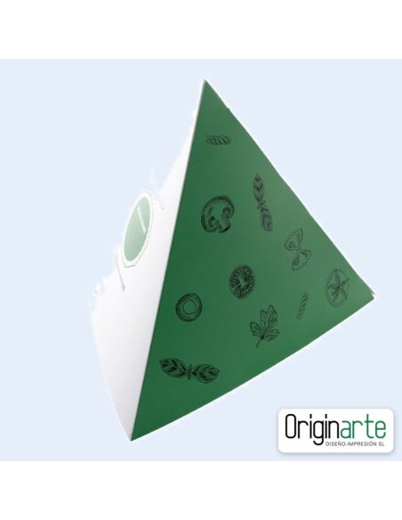 Pirámide de mesa de 3 caras grande personalizada