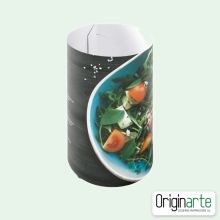 Expositor cilíndrico de mesa pequeño personalizado, 14,8 cm