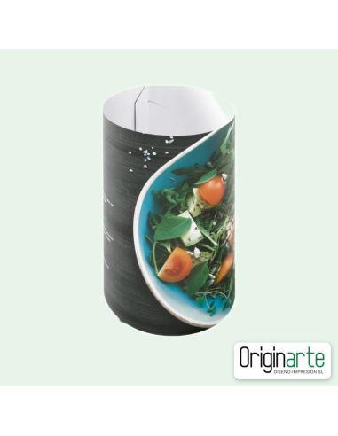Expositor cilíndrico de mesa pequeño personalizado, 14,8 cm