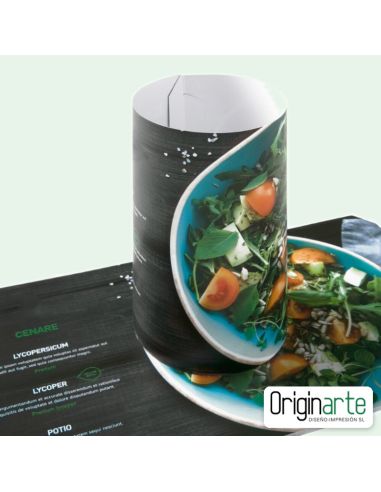 Expositor cilíndrico de mesa pequeño personalizado, 14,8 cm