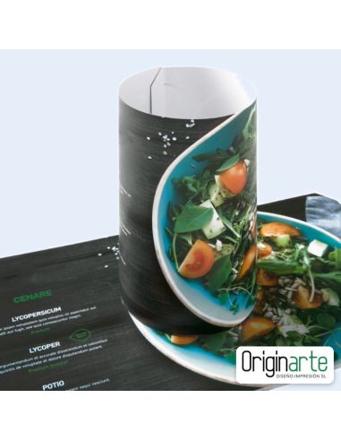 Expositor cilíndrico de mesa medio personalizado, 21 cm