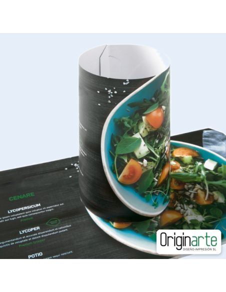Expositor cilíndrico de mesa medio personalizado, 21 cm