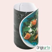 Expositor cilíndrico de mesa grande personalizado, 29,7 cm