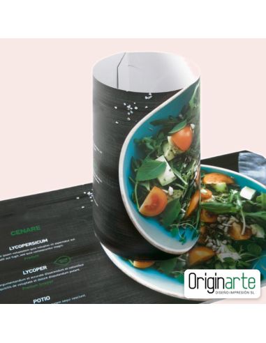 Expositor cilíndrico de mesa grande personalizado, 29,7 cm