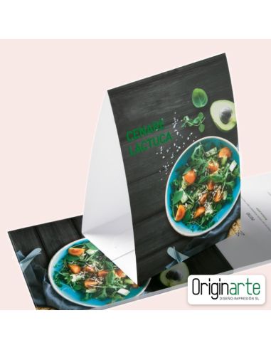 Expositor de mostrador A5 personalizado con pie
