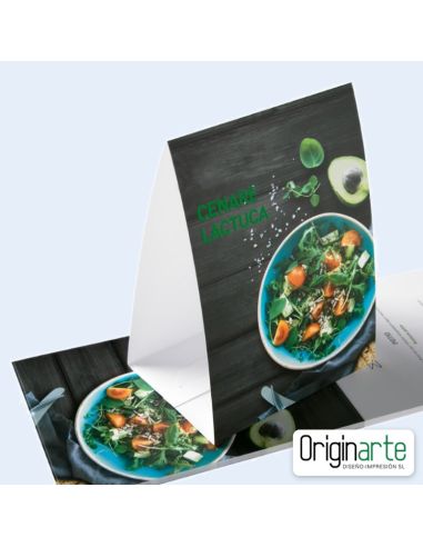 Expositor de mostrador A6 personalizado con pie