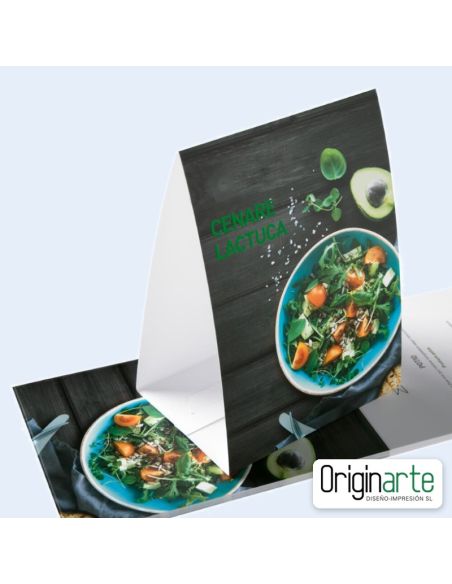 Expositor de mostrador A6 personalizado con pie