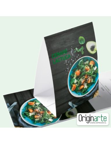 Expositor de mostrador A7 personalizado con pie