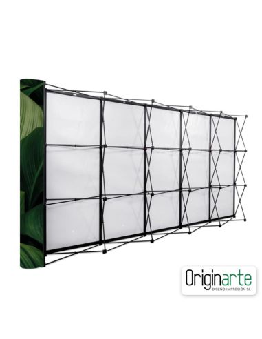 Pop up magnético recto 428 × 224 cm con impresión
