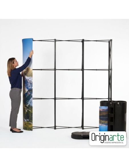 Pop up magnético recto 501 × 224 cm con impresión