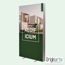 Display LED pop up 85 × 200 cm con estructura e impresión