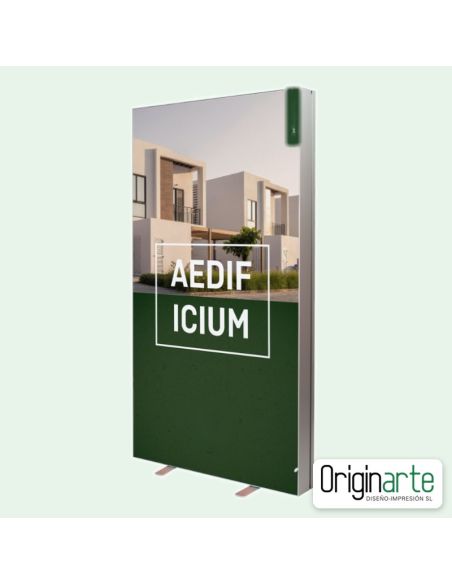 Display LED pop up 85 × 200 cm con estructura e impresión