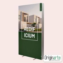 Display LED pop up 100 × 200 cm con estructura e impresión