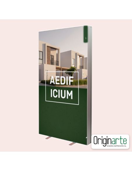 Display LED pop up 100 × 200 cm con estructura e impresión