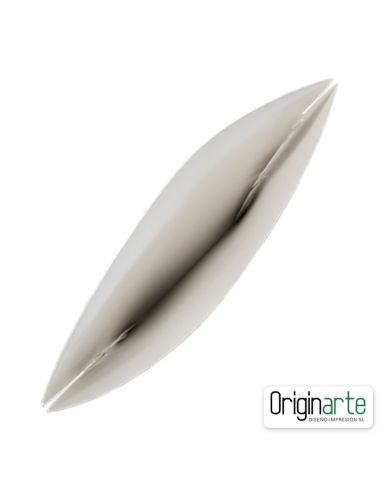 Display elíptico de cartón pequeño 53 × 151 cm