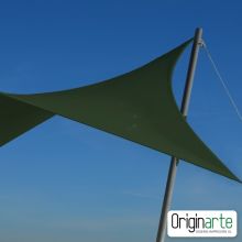 Vela de sombra cuadrada personalizada 295 × 295 cm