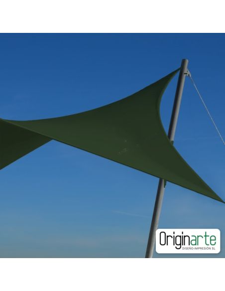 Vela de sombra cuadrada personalizada 295 × 295 cm