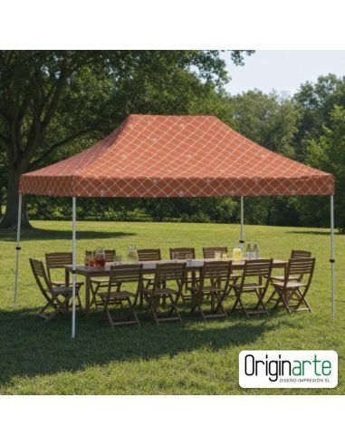 Carpa plegable personalizada de 6 × 3 m