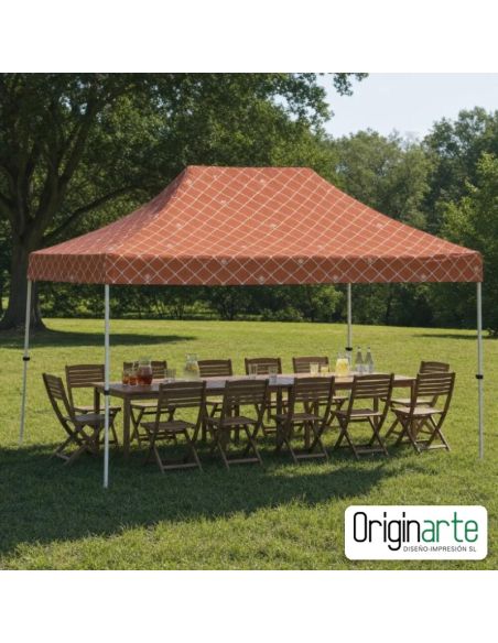 Carpa plegable personalizada de 6 × 3 m
