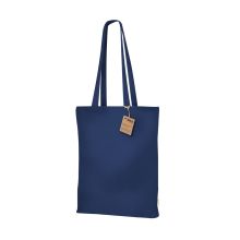 Bolsa Enarak de algodón orgánico 270 g con fuelle y asas reforzadas