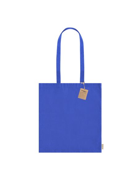 Bolsa de algodón reciclado 140 g con asas largas personalizada (Tayon)