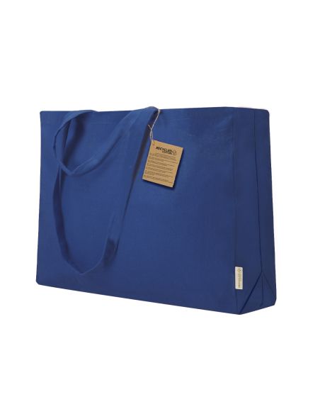 Bolsa de algodón reciclado 220 g con fuelle personalizada (Tremul)