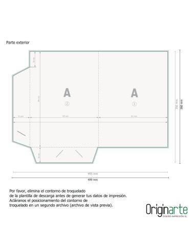 Carpetas A4 para tiradas cortas, a una cara