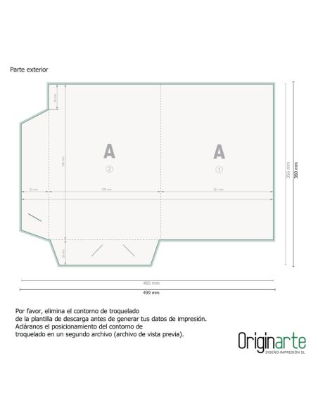 Carpetas A4 para tiradas cortas, a una cara
