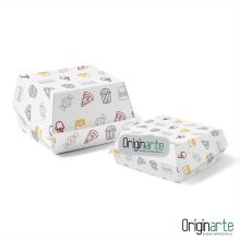 Cajas para hamburguesas M personalizadas, 11,7 × 11,8 × 8 cm 2