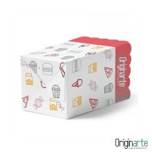 Cajas de palomitas S personalizadas, 9,5 × 9,5 × 17,2 cm 2