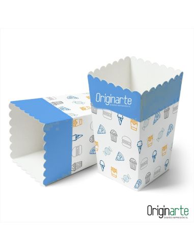 Cajas de palomitas M personalizadas, 12 × 12 × 17,2 cm