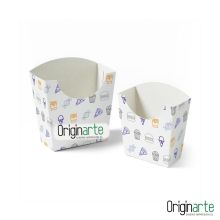 Cajas para patatas fritas S personalizadas, 10 × 5 × 11,3 cm