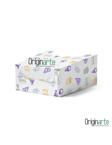 Cajas para patatas fritas S personalizadas, 10 × 5 × 11,3 cm