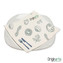 Servilletas Airlaid personalizadas con logo, 33 × 33 cm