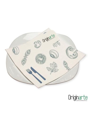 Servilletas Airlaid personalizadas con logo, 33 × 33 cm