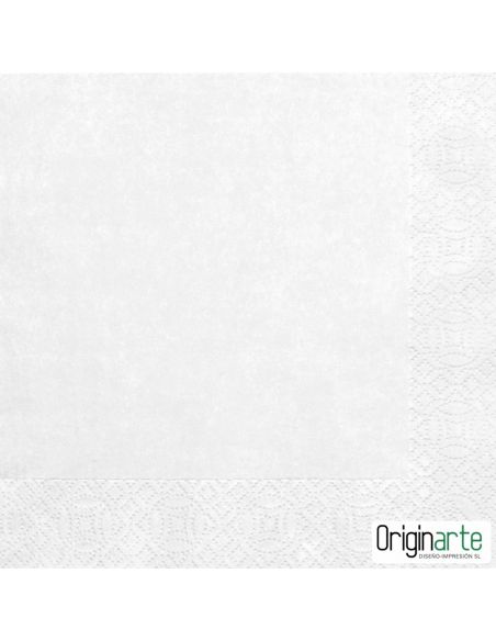 Servilletas tissue de 3 capas con logo, 33 × 33 cm