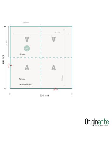 Servilletas tissue de 3 capas con logo, 33 × 33 cm
