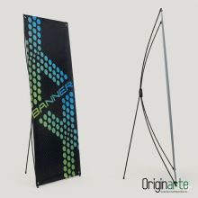 Banner personalizado con estructura en X