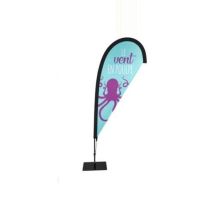 Bandera forma gota personalizada con base 2