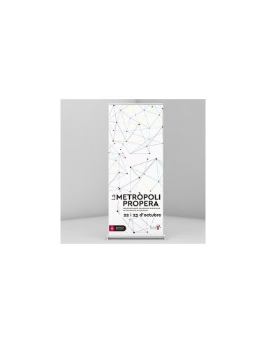 Roll up estándar 85 × 200 cm con mástil reforzado y 4 materiales