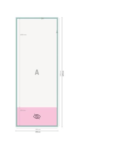 Roll up estándar 85 × 200 cm con mástil reforzado y 4 materiales
