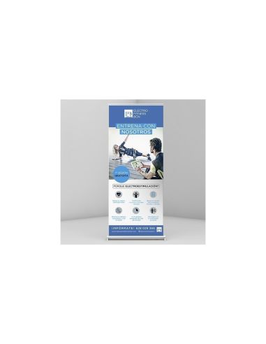 Roll up estándar 100 × 200 cm con mástil reforzado y 4 materiales