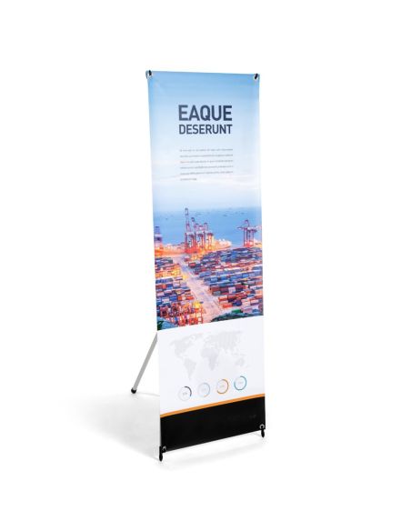X-Banner premium 80 × 200 cm: la alternativa ligera al roll up