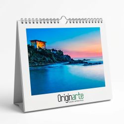 Calendario de mesa personalizado 2027 con espiral