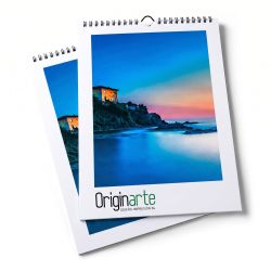 Calendarios de pared con espiral impresos a una cara