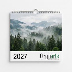 Calendarios de pared con espiral impresos a dos caras