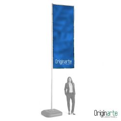 Banderas Giantpole: solo la impresión